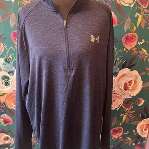 Under Armour quarter-zip top.